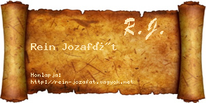 Rein Jozafát névjegykártya